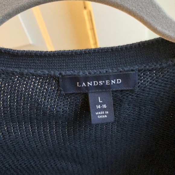 Warm Knitted Navy Blue Cardigan - Picture 2 of 2